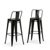 Rayne Grey Metal Bar Stools – Industrial Mid-Century Style (Set of 2) | Budget Lighting