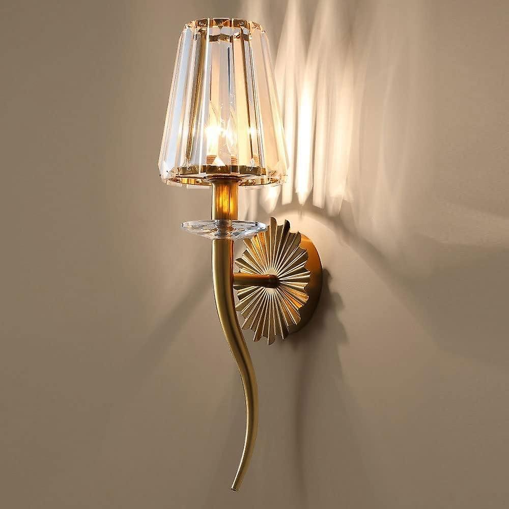 Indoor Bathroom Mirror Front LED Wall Sconce – Luxury Corridor & Bedroom Crystal Lamp | E14 Base | Budget Lighting