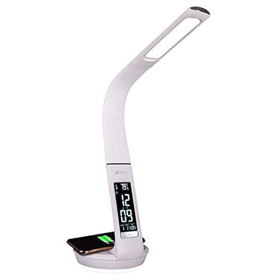 Ottlite Charge Up LED Desk Lamp – Wireless Qi Charging | ClearSun LED Eye‑Care Light | Budget Lighting