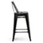 Rayne Grey Metal Bar Stools – Industrial Mid-Century Style (Set of 2) | Budget Lighting