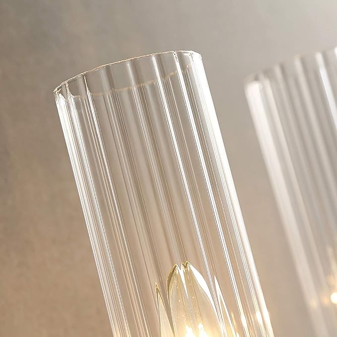Modern Double Head Candlestick Wall Lamp – Dual E27 Filament | Antique Brass Finish | Budget Lighting