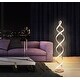 Artiva USA Infinity II 61" LED Floor Lamp – Gold Finish | 68W Remote Dimming with Smart Home Compatibility | Budget Lighting