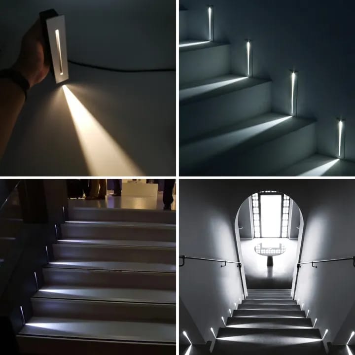 3W Recessed LED Stair Light – Indoor & Outdoor IP65 Step Lamp | Night Light for Stairways, Hallways, Walkways | Budget Lighting