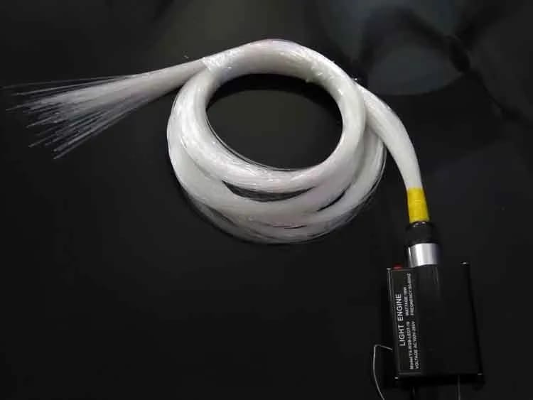16W LED Fiber Optic Light Engine – RGB Remote-Controlled PMMA Dimmer | Wireless AC100–256V Input | Budget Lighting