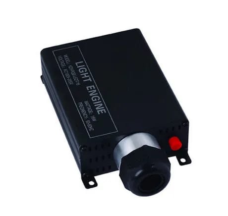 16W LED Fiber Optic Light Engine – RGB Remote-Controlled PMMA Dimmer | Wireless AC100–256V Input | Budget Lighting