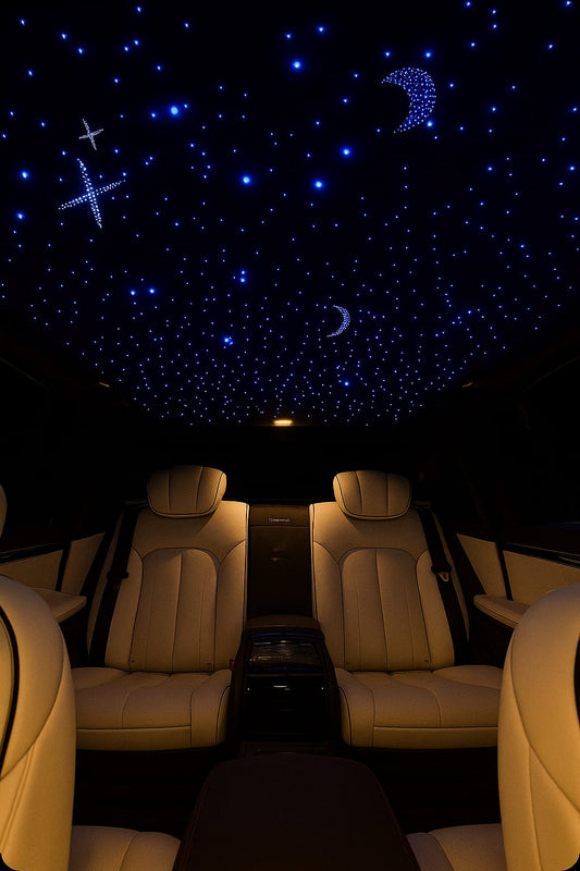 750PC Fiber Optic Car & Home Headliner Star Light Kit – RGBW LED Roof Ceiling Light with Remote | Budget Lighting