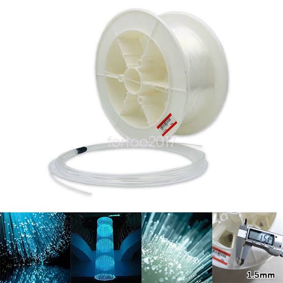 PMMA Fiber Optic Cable – 2.5mm 250m Roll for LED Star Ceiling & Decorative Light Engine | Budget Lighting