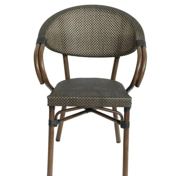 Hotel-Grade Aluminum Alloy Outdoor Dining Chair – Stackable Mesh Seat for Patios, Cafés & Restaurants | Budget Lighting