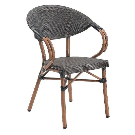 Hotel-Grade Aluminum Alloy Outdoor Dining Chair – Stackable Mesh Seat for Patios, Cafés & Restaurants | Budget Lighting