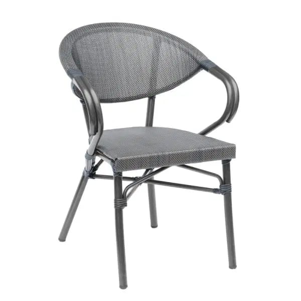 Hotel-Grade Aluminum Alloy Outdoor Dining Chair – Stackable Mesh Seat for Patios, Cafés & Restaurants | Budget Lighting