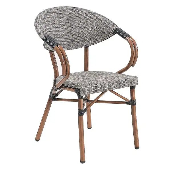 Hotel-Grade Aluminum Alloy Outdoor Dining Chair – Stackable Mesh Seat for Patios, Cafés & Restaurants | Budget Lighting