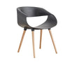 Stilvoll Modern Plastic Chair with Wooden Legs – Lightweight, Scratch-Resistant Design for Homes & Apartments | Budget Lighting