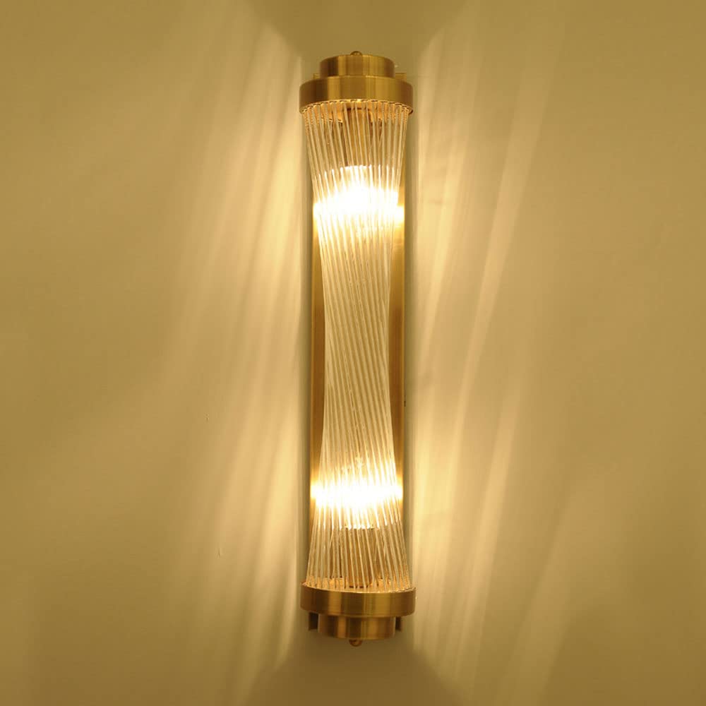 Postmodern Crystal LED Wall Lamp – Touch Control | No‑Drill Mount | Nordic Luxury for Bedrooms & Living Rooms