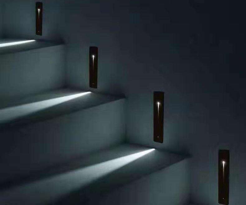 Geagood Smart Recessed Motion Sensor Step Light – 6000K Daylight LED Stair Wall Lamp | Budget Lighting