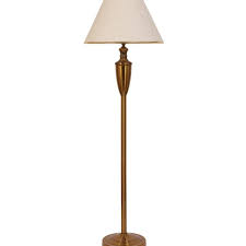 LEARC Gold Bronze Finish Floor Lamp with Cream Shade – E27 | Budget Lighting