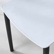 Modern Brown Stackable Plastic Dining Chairs – Low Back Armless 2-Piece Set | Budget Lighting