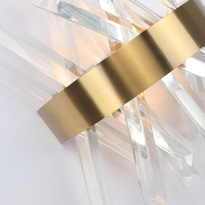 FR Crystal Wall Light Fixture – Gold Finish G9 LED | 3000K/6000K Switchable | Budget Lighting