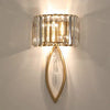 LED Wall Sconce – Gold Crystal Double Bulbs, Warm LED | E12/E14 | Budget Lighting