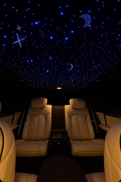 750PC Fiber Optic Car & Home Headliner Star Light Kit – RGBW LED Roof Ceiling Light with Remote | Budget Lighting